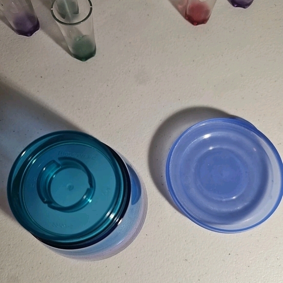 Tupperware 15 Placecard Holders Sheerly Elegant Jewel Tones Red Purple Blue+ - Picture 7 of 8